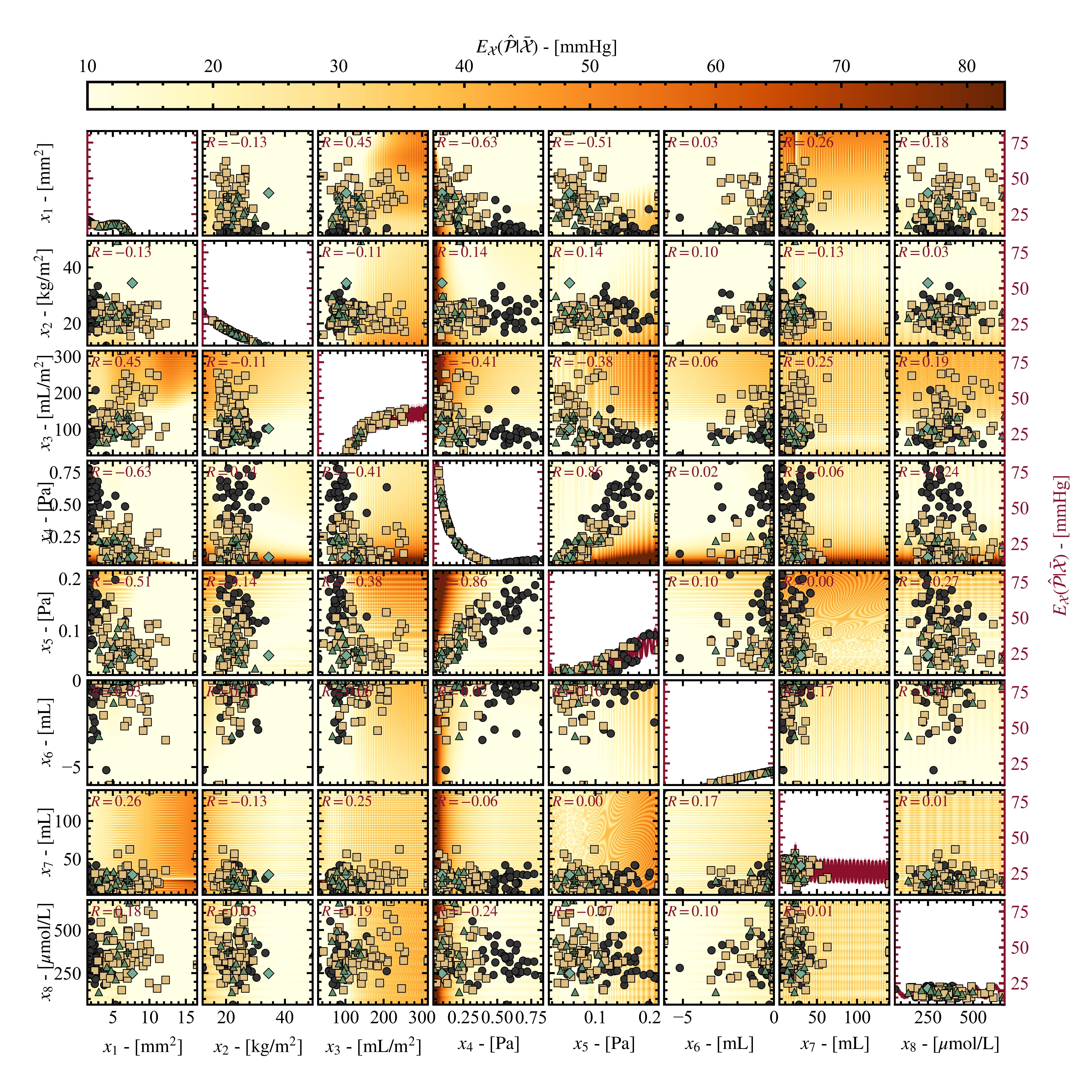 Pulmonary pressure model visualization